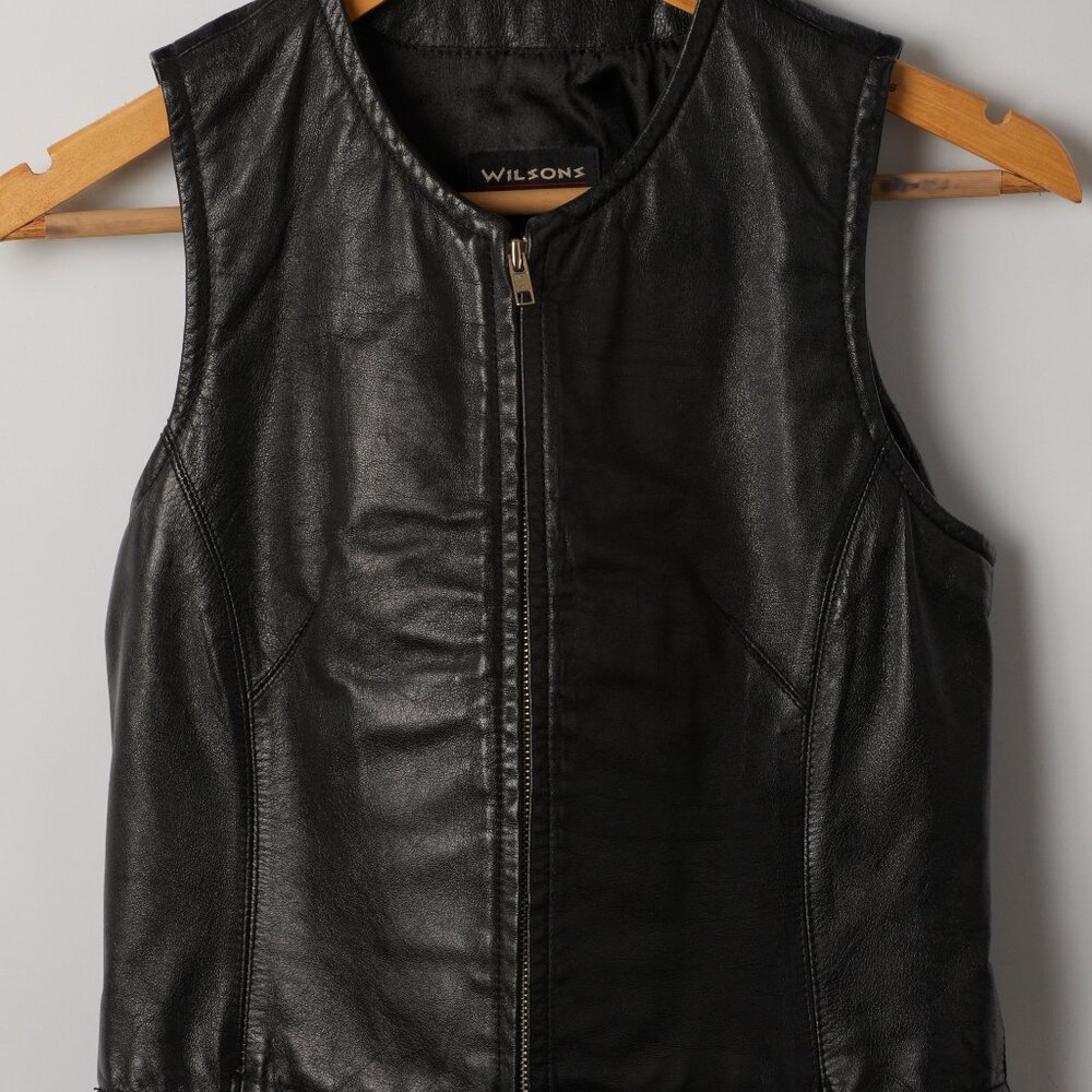 Wilsons Leather Vest for the genuine biker style S